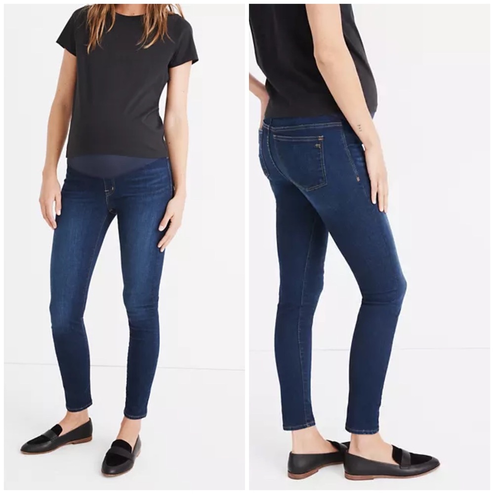 Madewell Maternity Over-the-Belly Skinny Jeans in Hayes Wash - Women’s Size 28